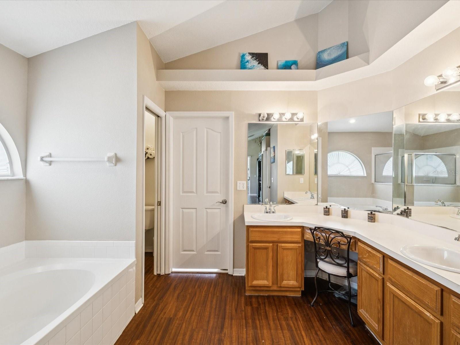 The door leads to the study/den/2nd bedroom.