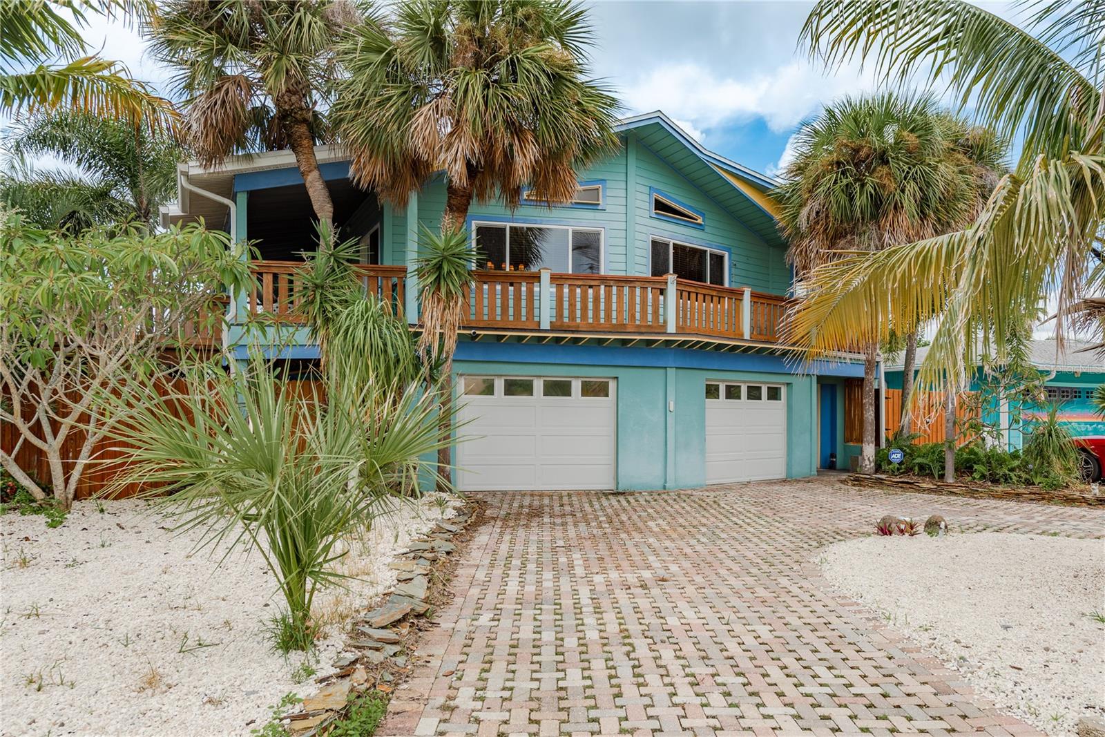 Front Exterior and Paver Driveway