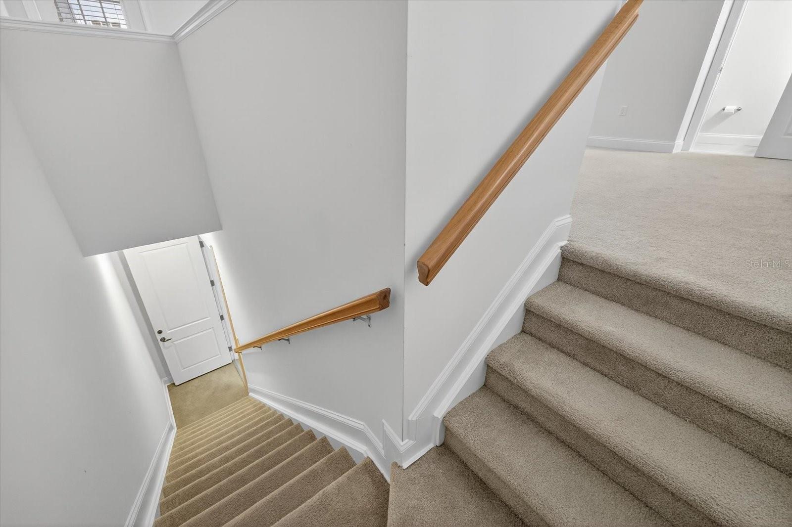 Private stairs to in-law suite