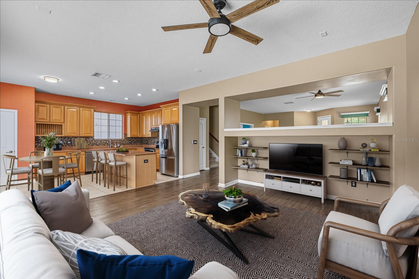 Staged Family Room