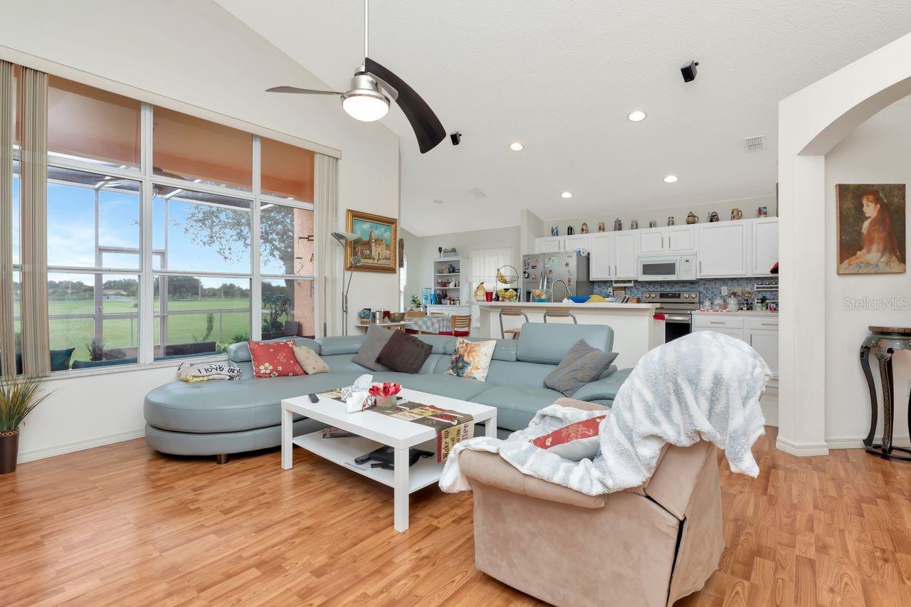 Living room with a spectacular view.