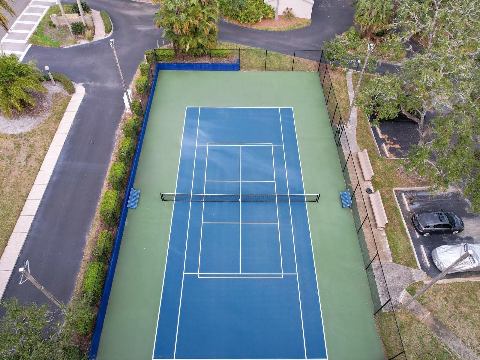 Community tennis/pickle ball court