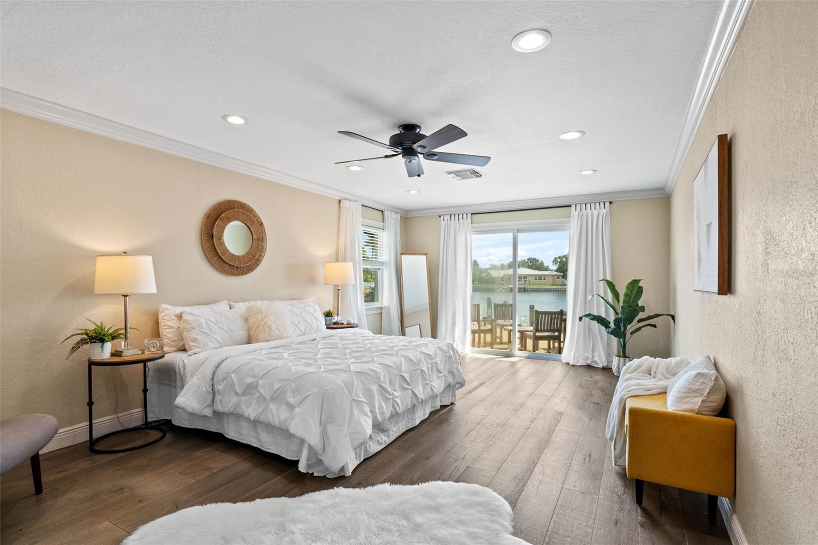 Primary Bedroom with Waterview