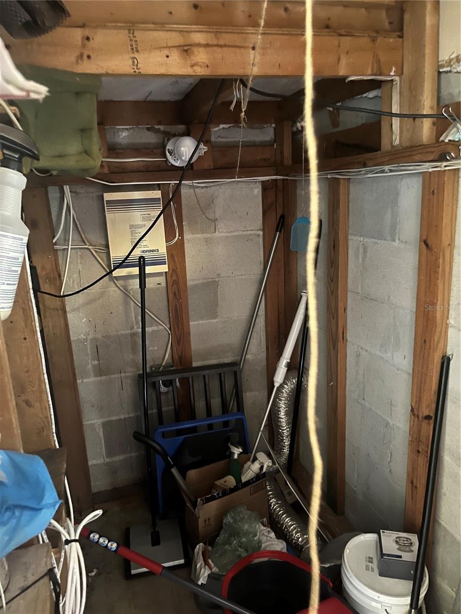 Indoor storage area
