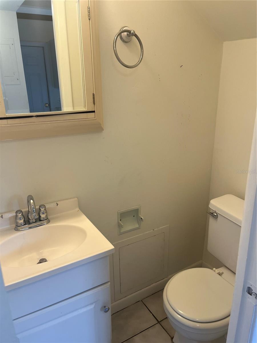 First floor half bath