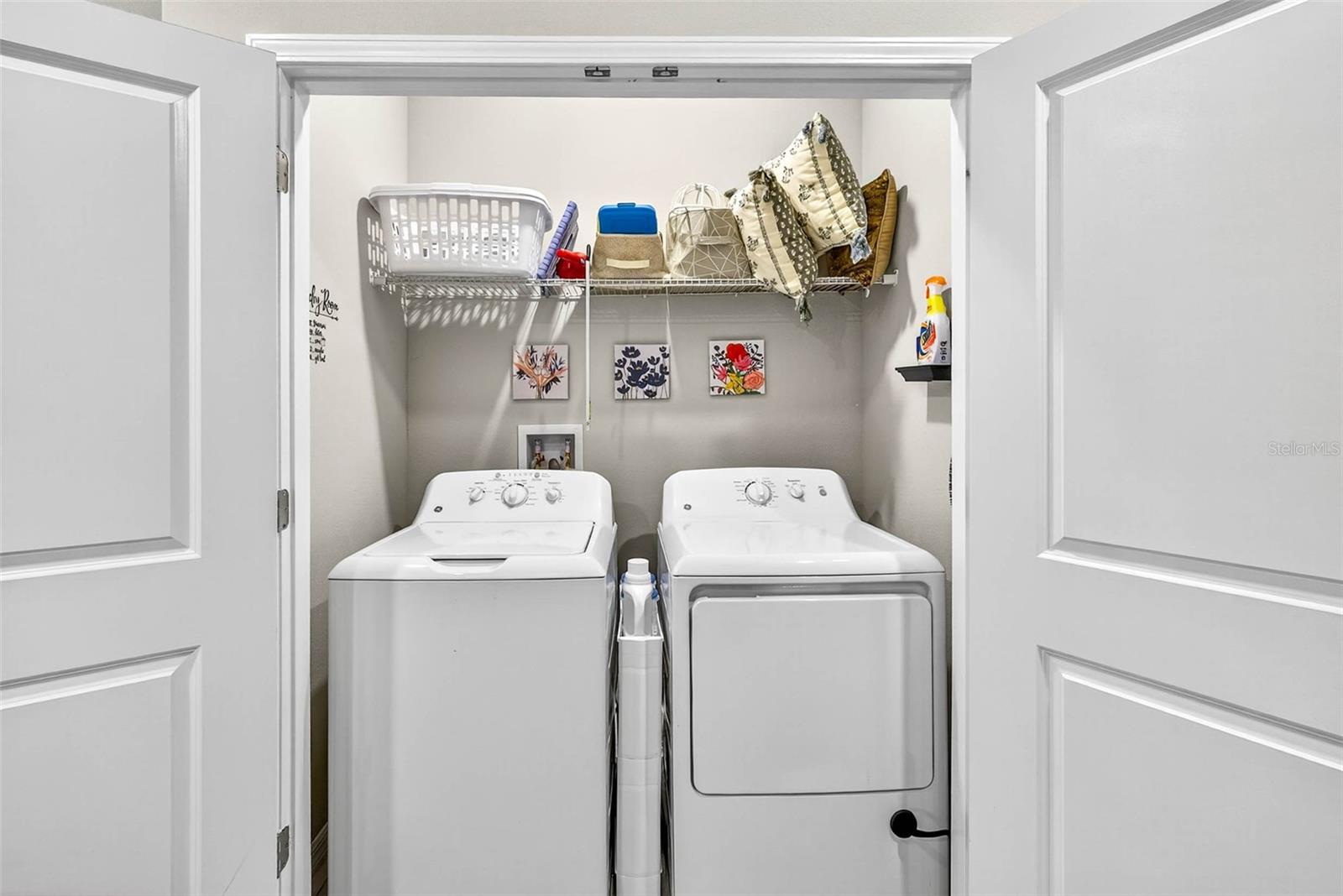 Laundry on second floor for convenience and extra storage.