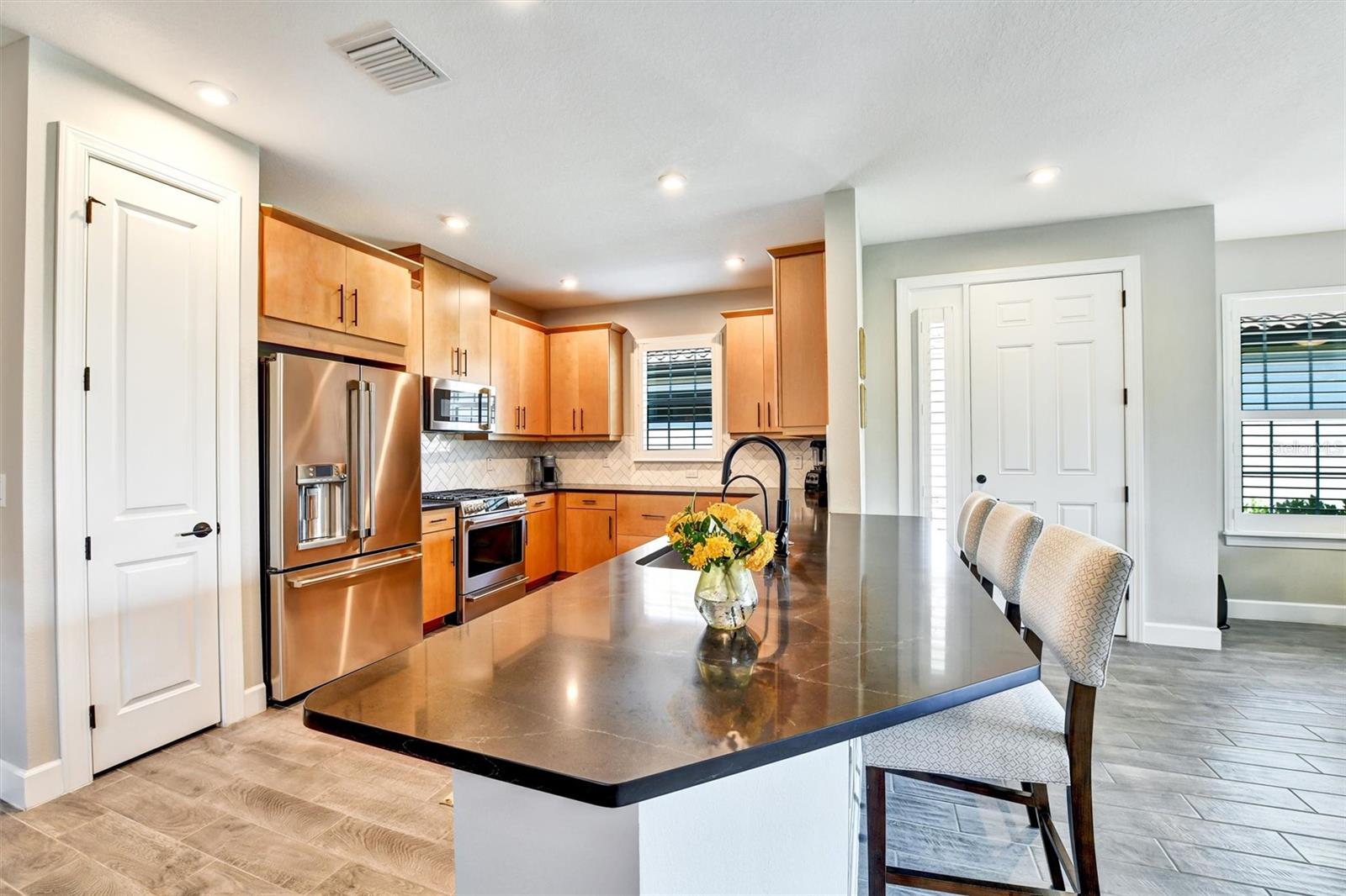 Kitchen with spacious peninsula