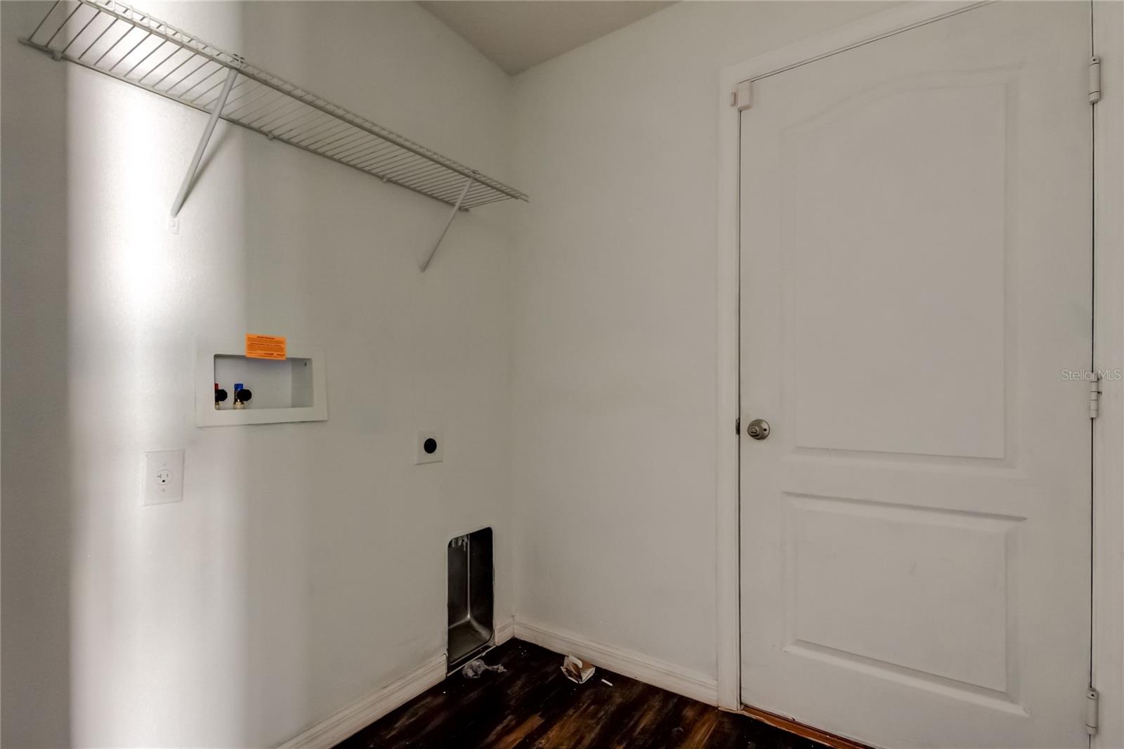 inside laundry room