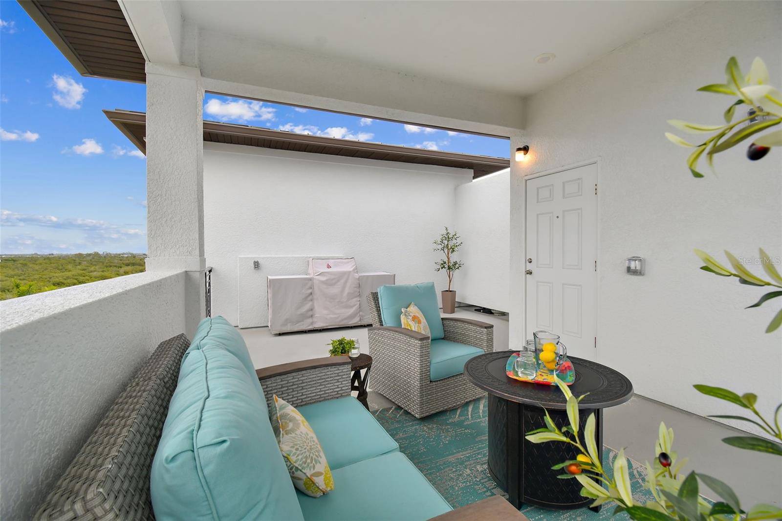 Roof Top Deck with Gas Connection for Grilling