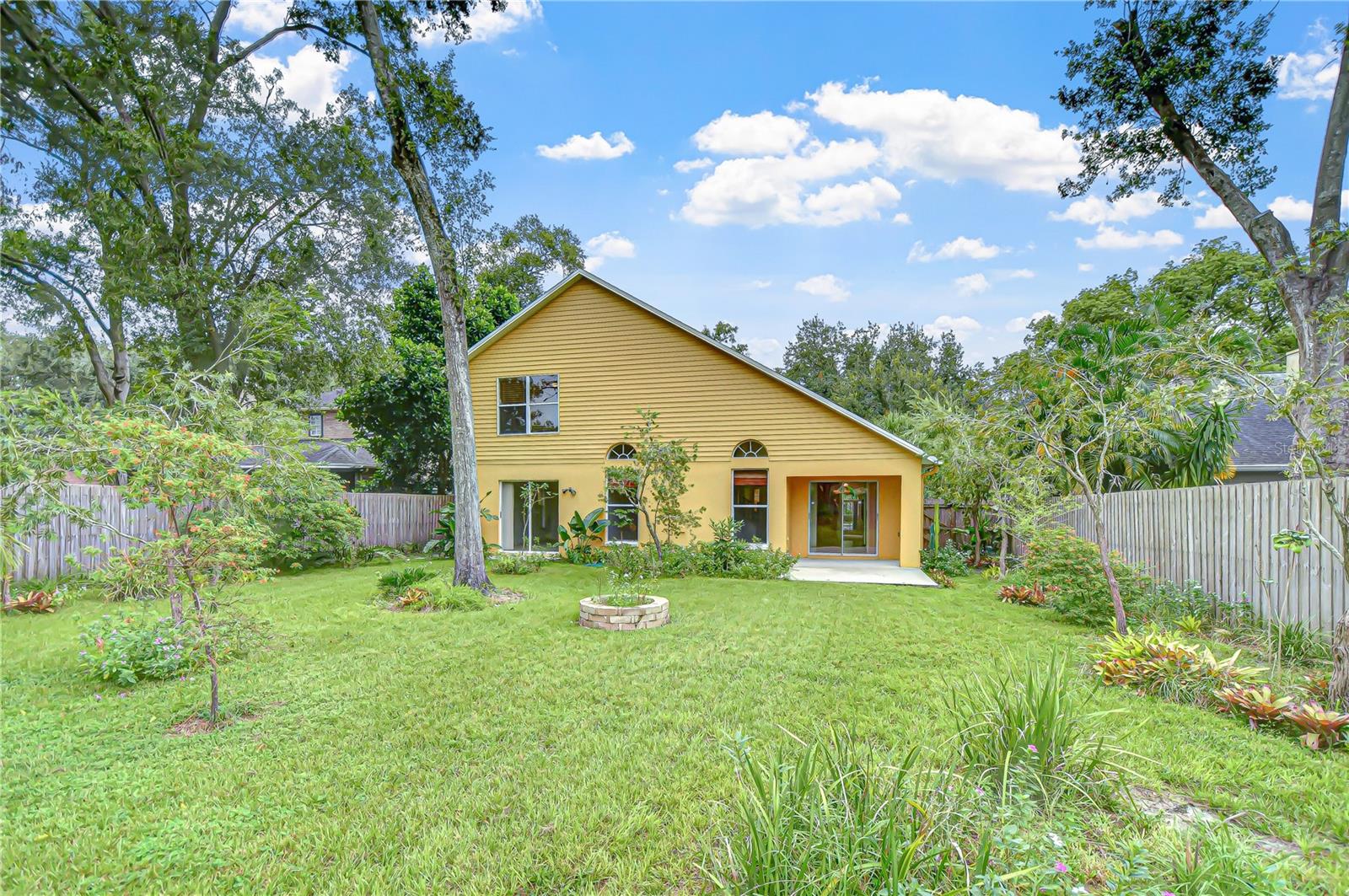 Rear of home view