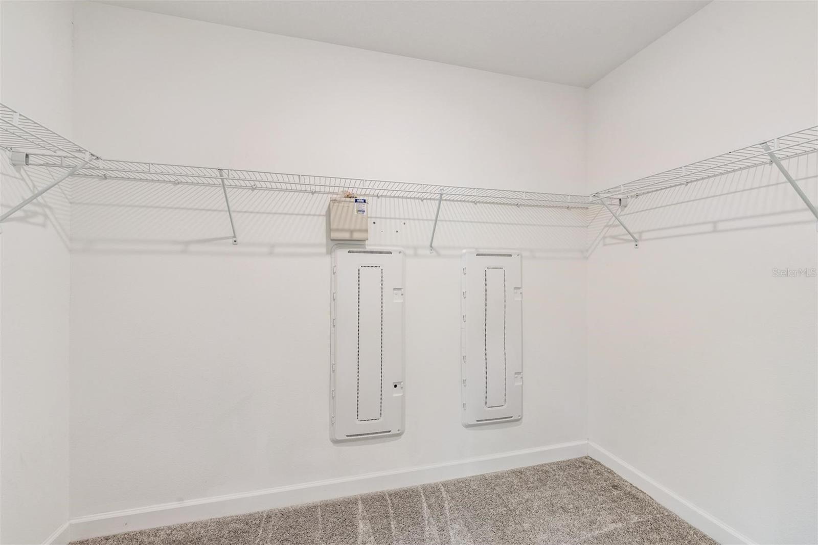 Walk-in closet in owners