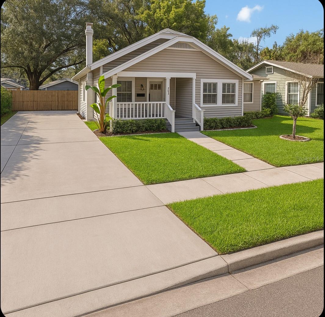 AI Staged Driveway