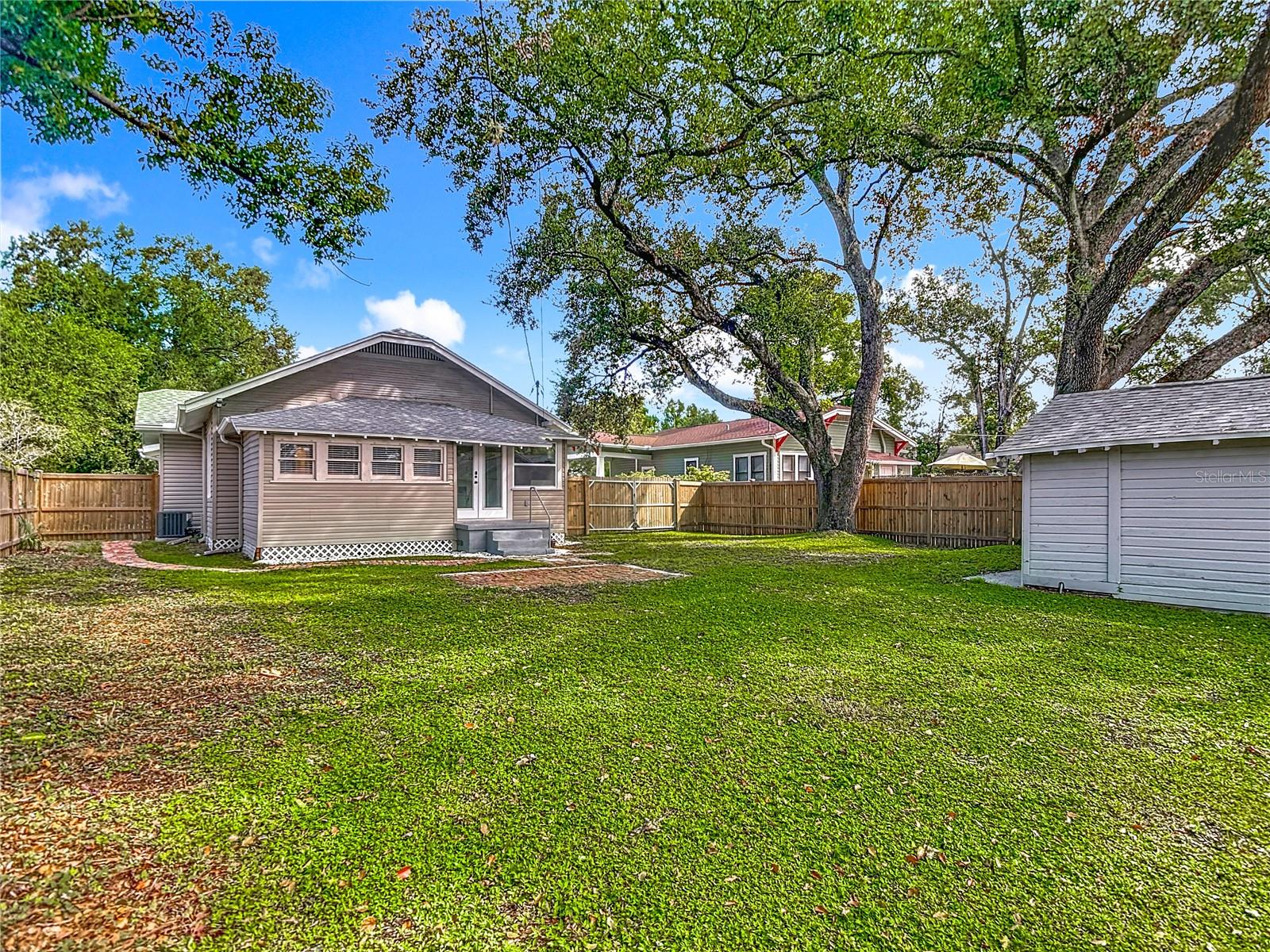Back Yard, House and Garage/Shed