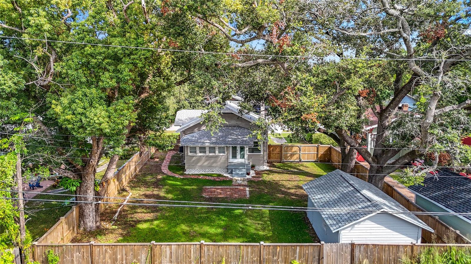 View of Back Yard and House