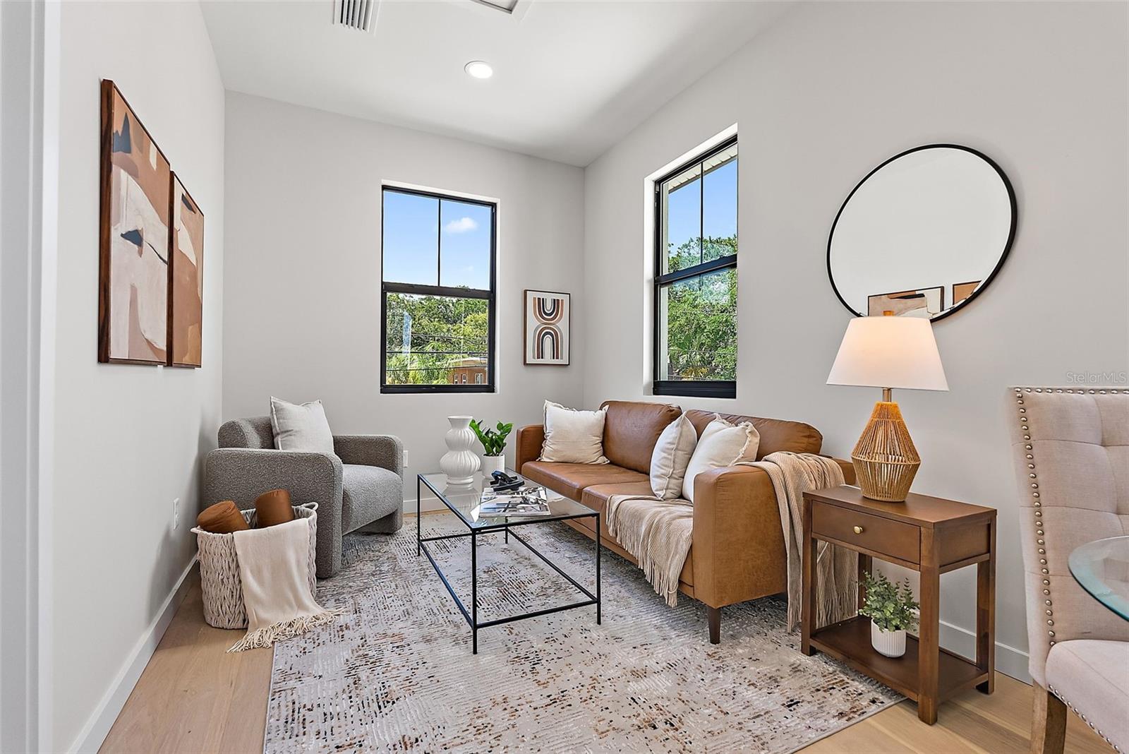 Accessory Living Unit located above the 2-car garage.