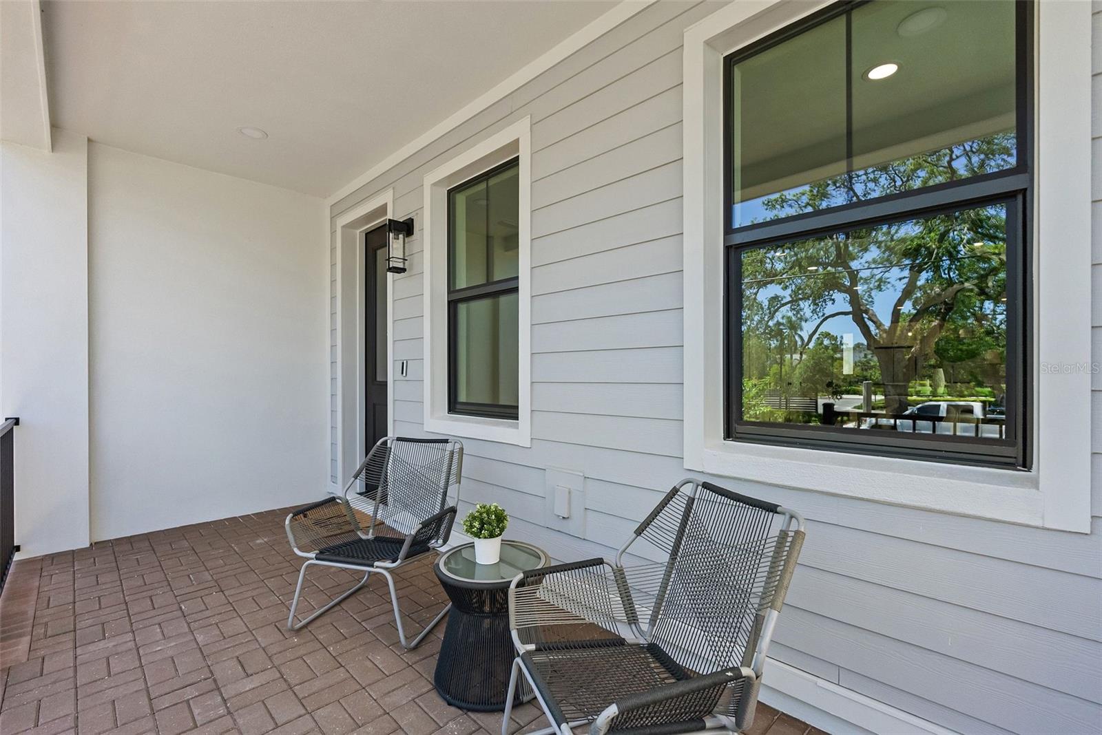 Beautiful (covered and papered) Front Porch