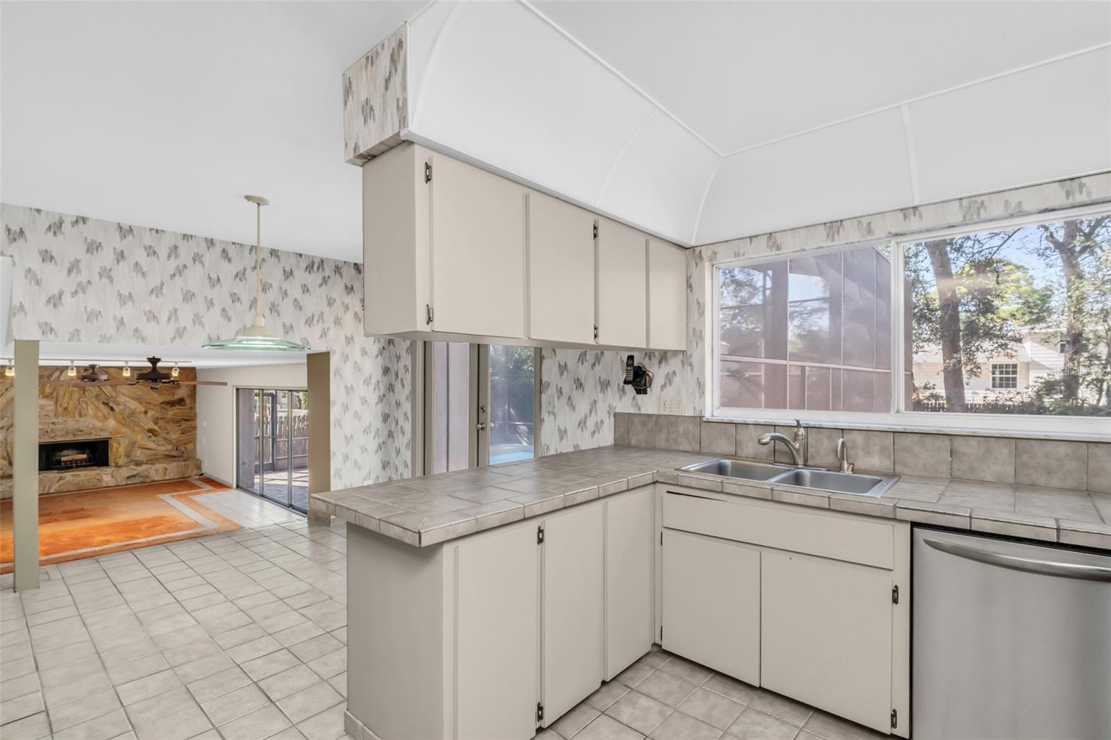Kitchen Open to Breakfast Area