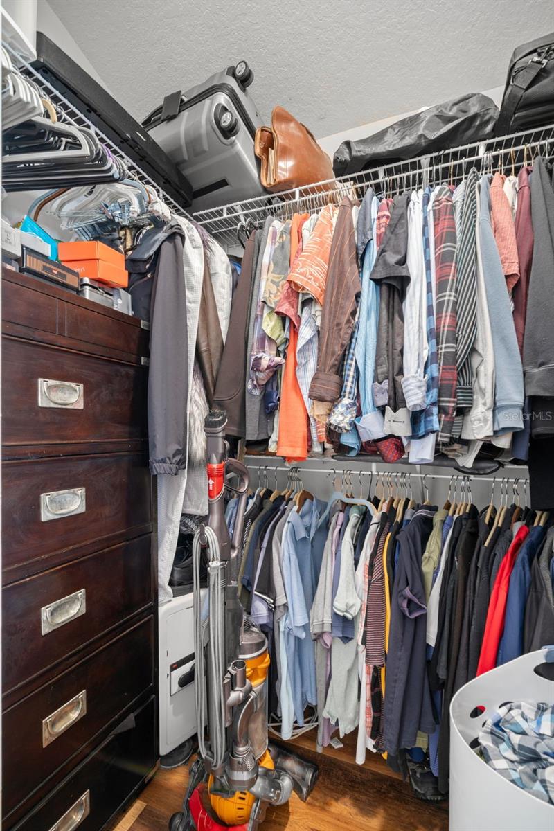 Primary walk-in closet