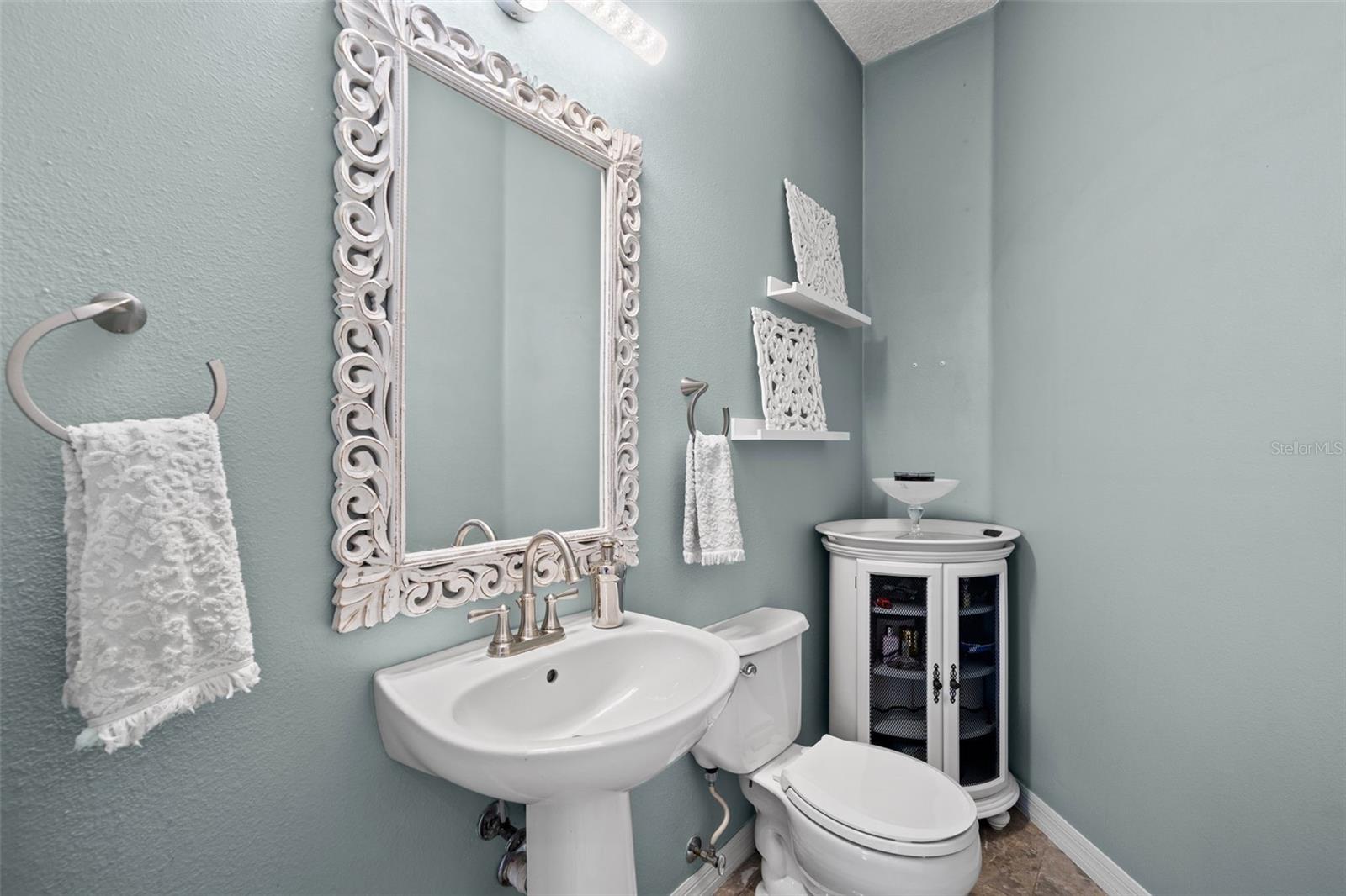 First floor half bath