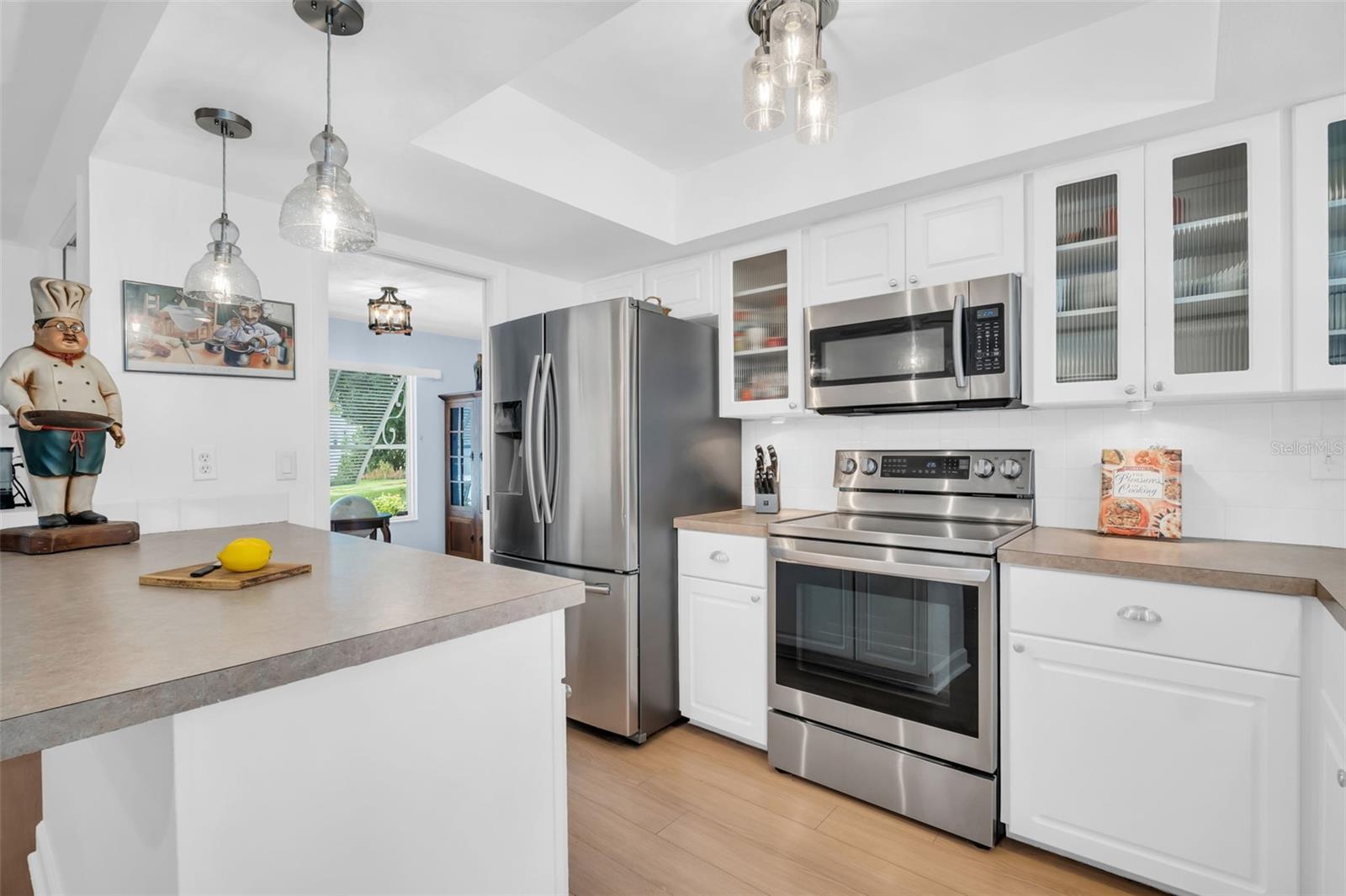 Custom cabinetry and updated lighting~