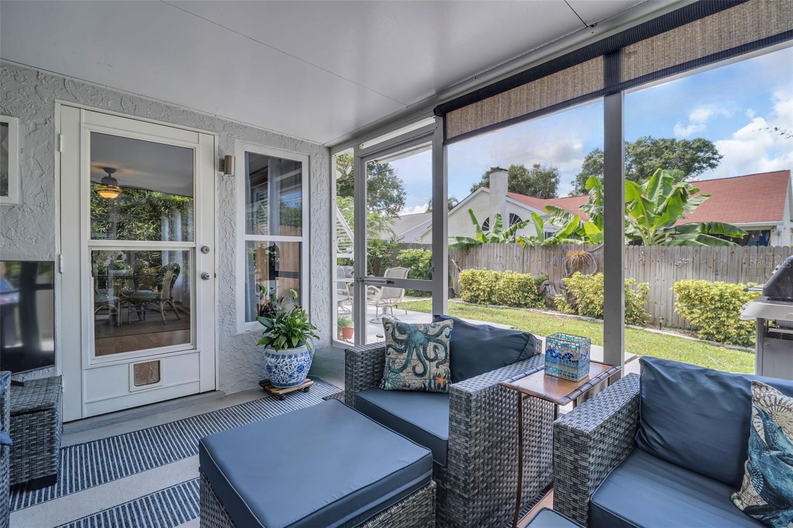Plenty of space for outdoor furniture to enjoy year-round~
