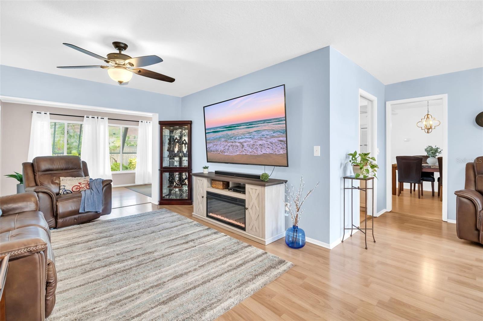 Welcoming front entry into light & bright open living~