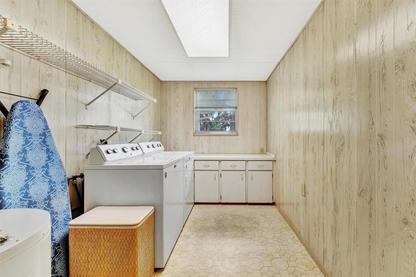 Spacious laundry room
