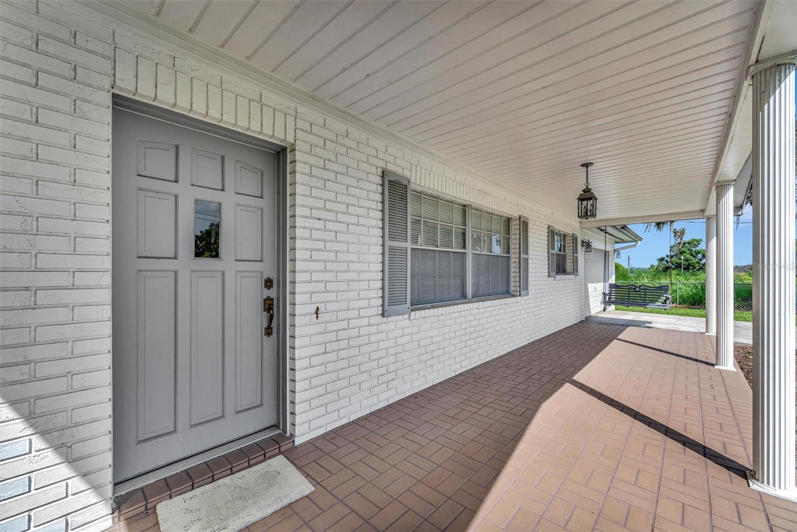 Welcoming covered front porch