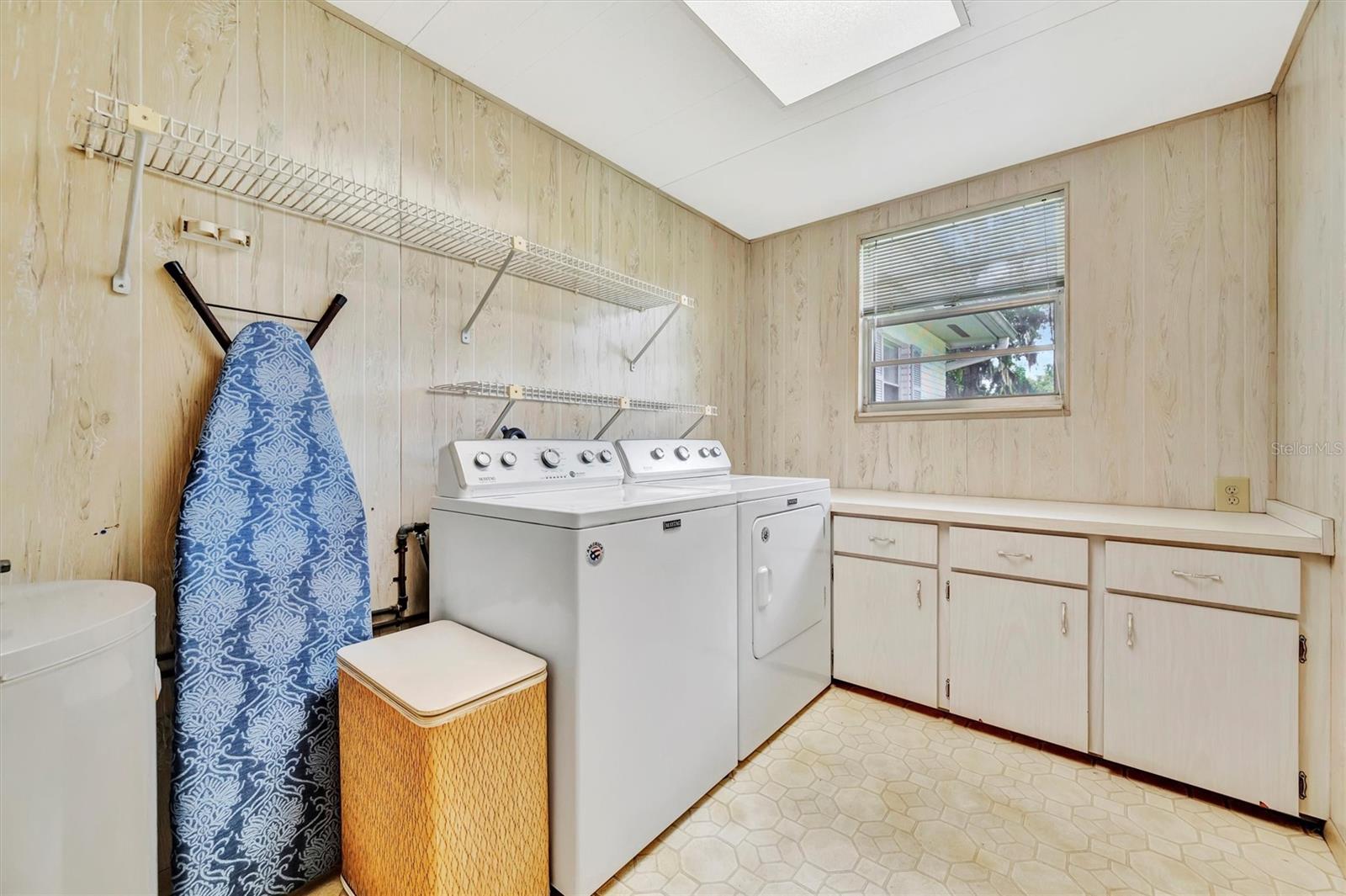 Bright and functional laundry area
