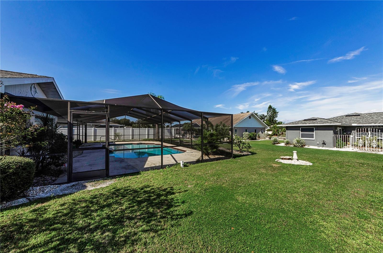 Large backyard