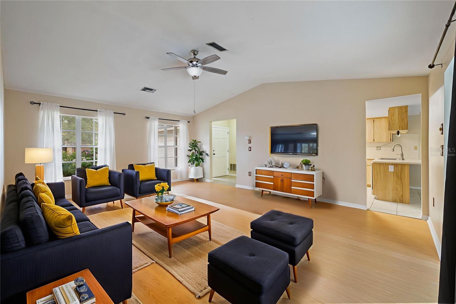 Virtually Staged Living Room