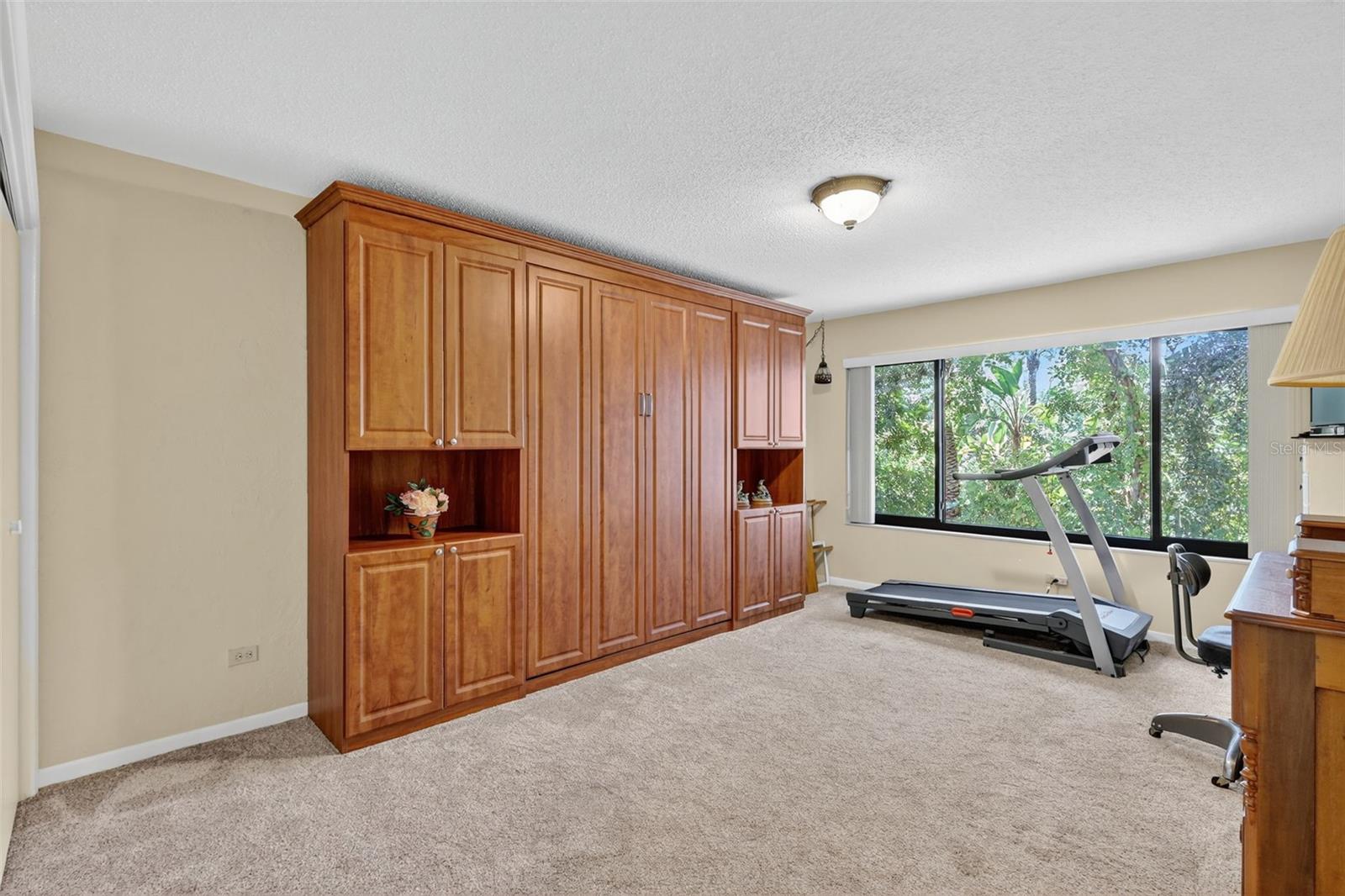 The 2nd Bedroom has a built in Murphy Bed and lots of  closet space