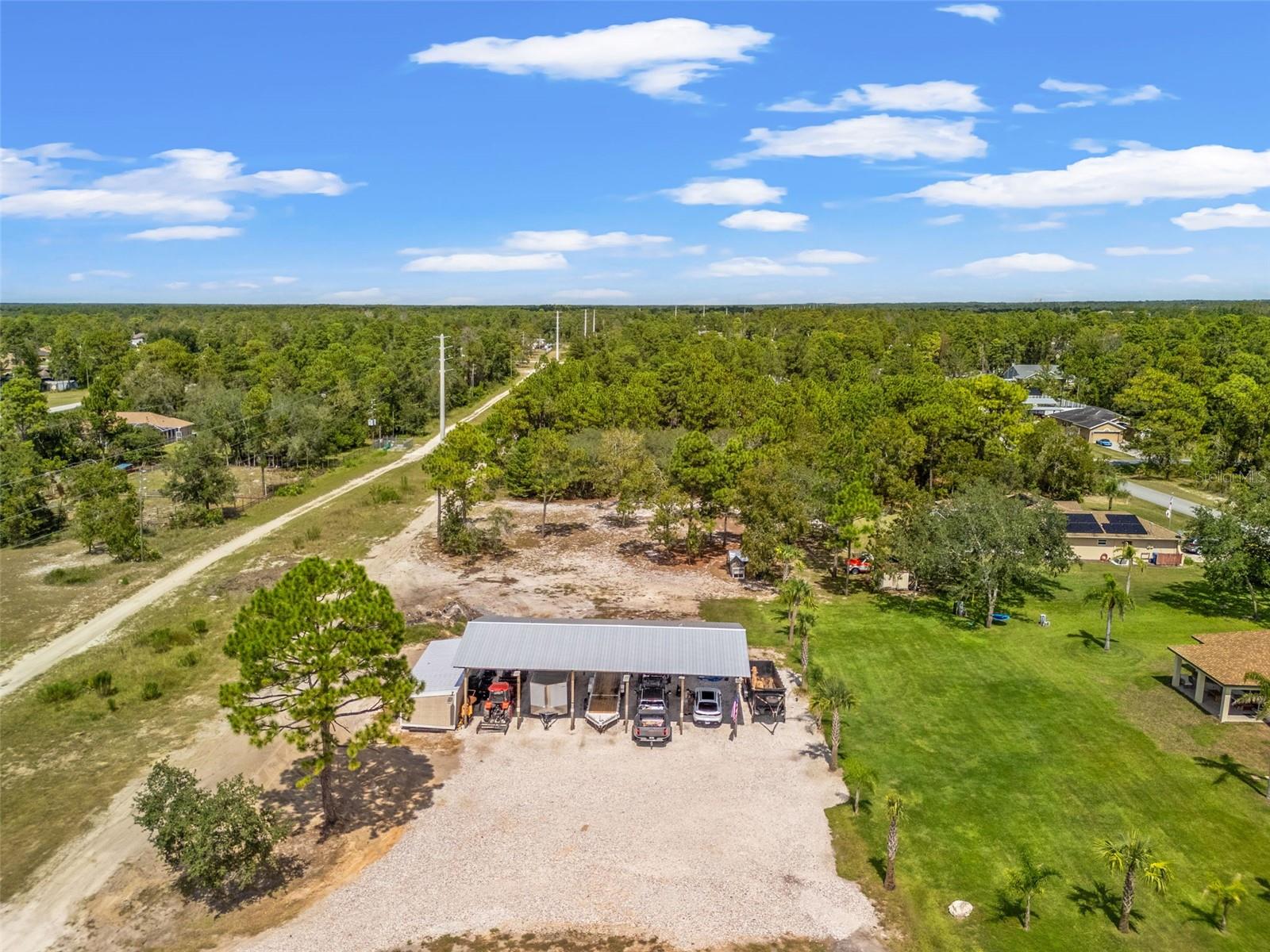 large 30'x60' pole barn
