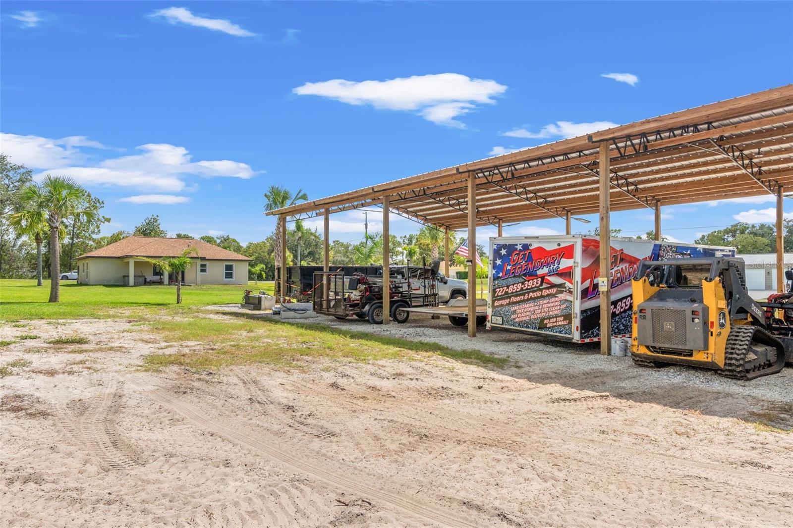 large 30'x60' pole barn