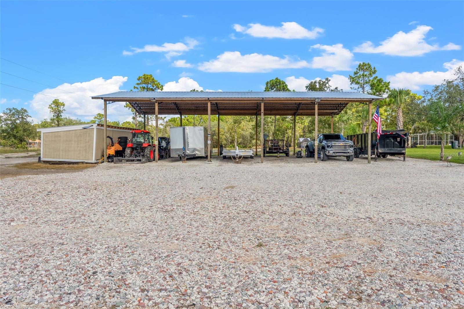 large 30'x60' pole barn