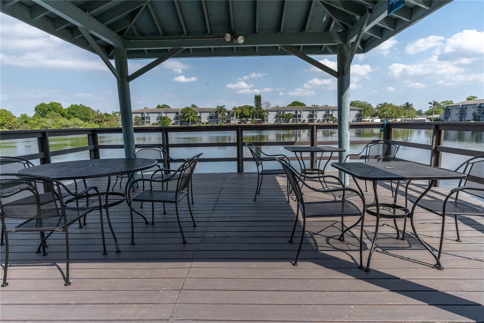 Dock and Gazebo on the Lake.