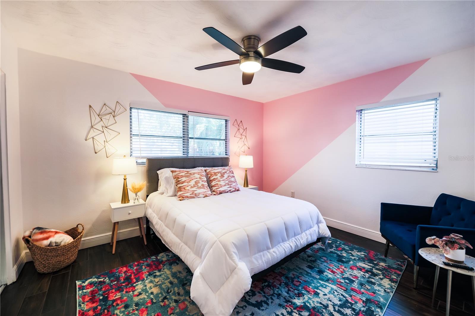 Bedroom 3, split plan from bedroom 1 and 2