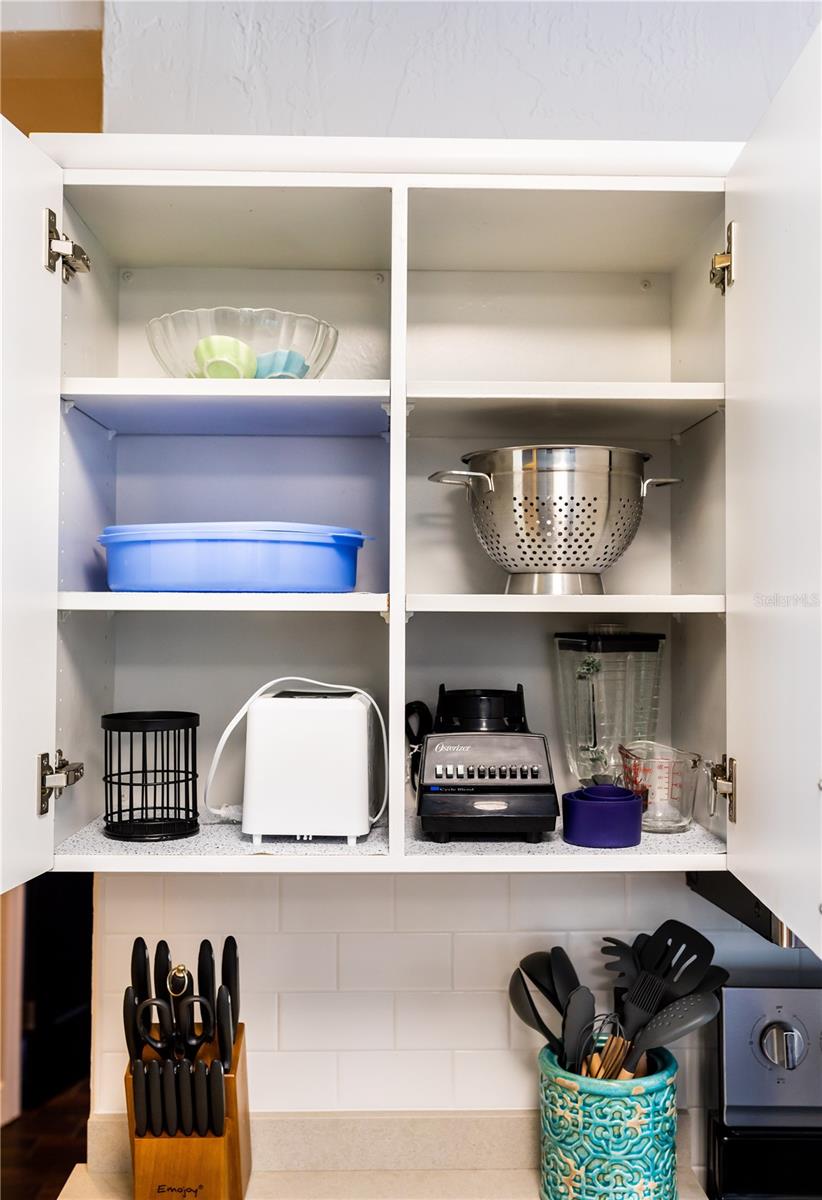 Fully stocked kitchen