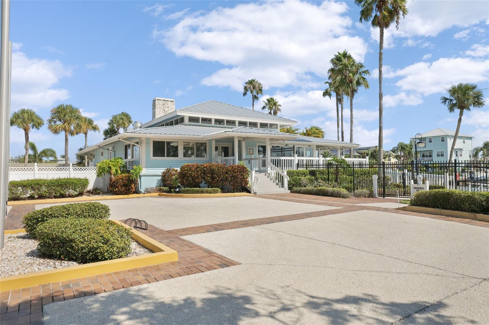 Clubhouse exterior