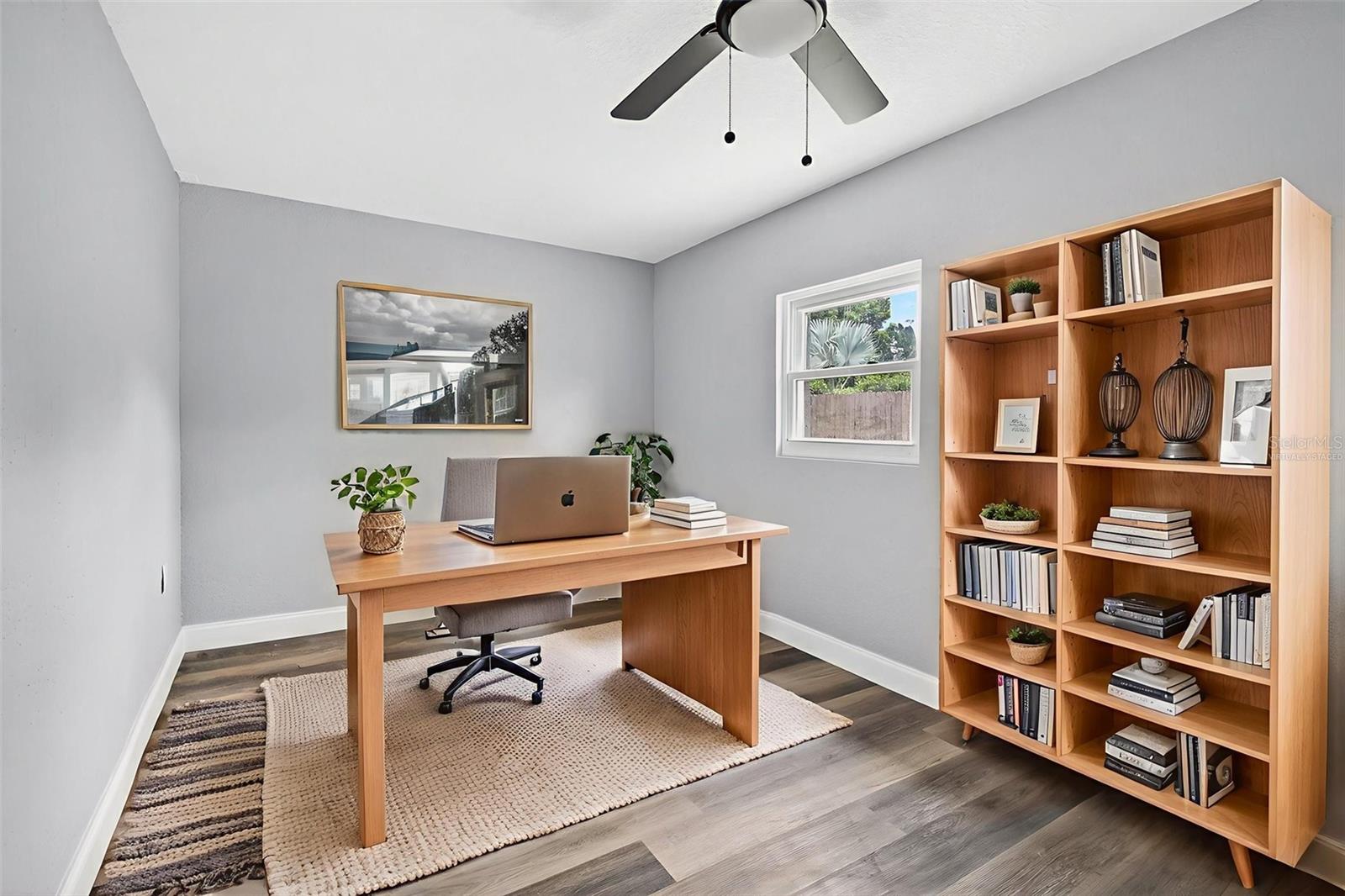 VIRTUALLY STAGED HOME OFFICE
