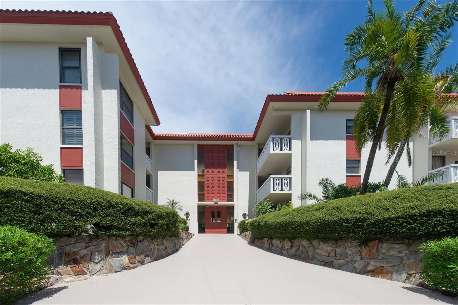Front door, condo building