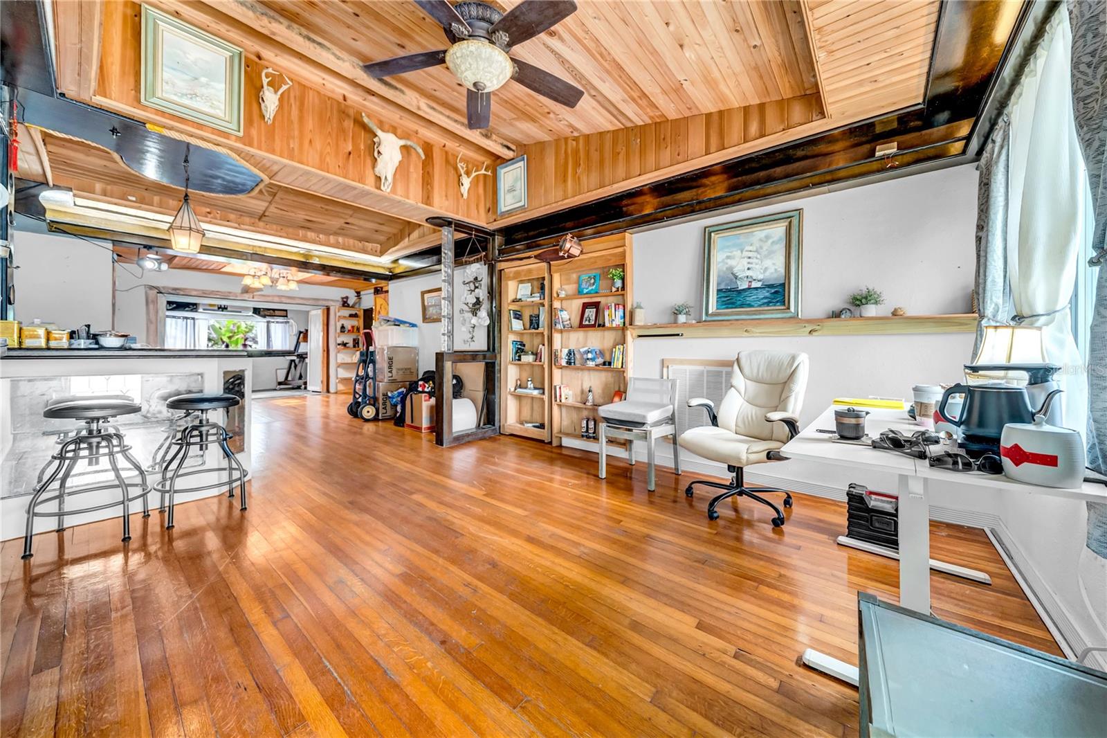 As you walk in front door- Living room