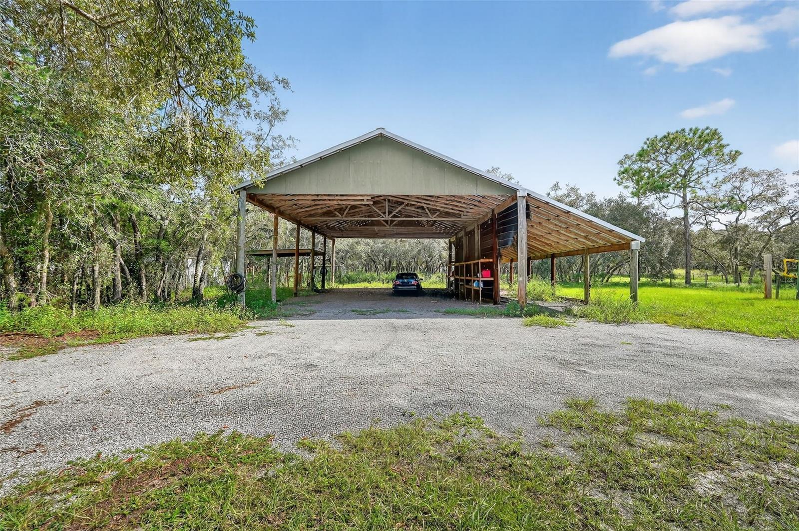 Oversized Carport/Parking Pad