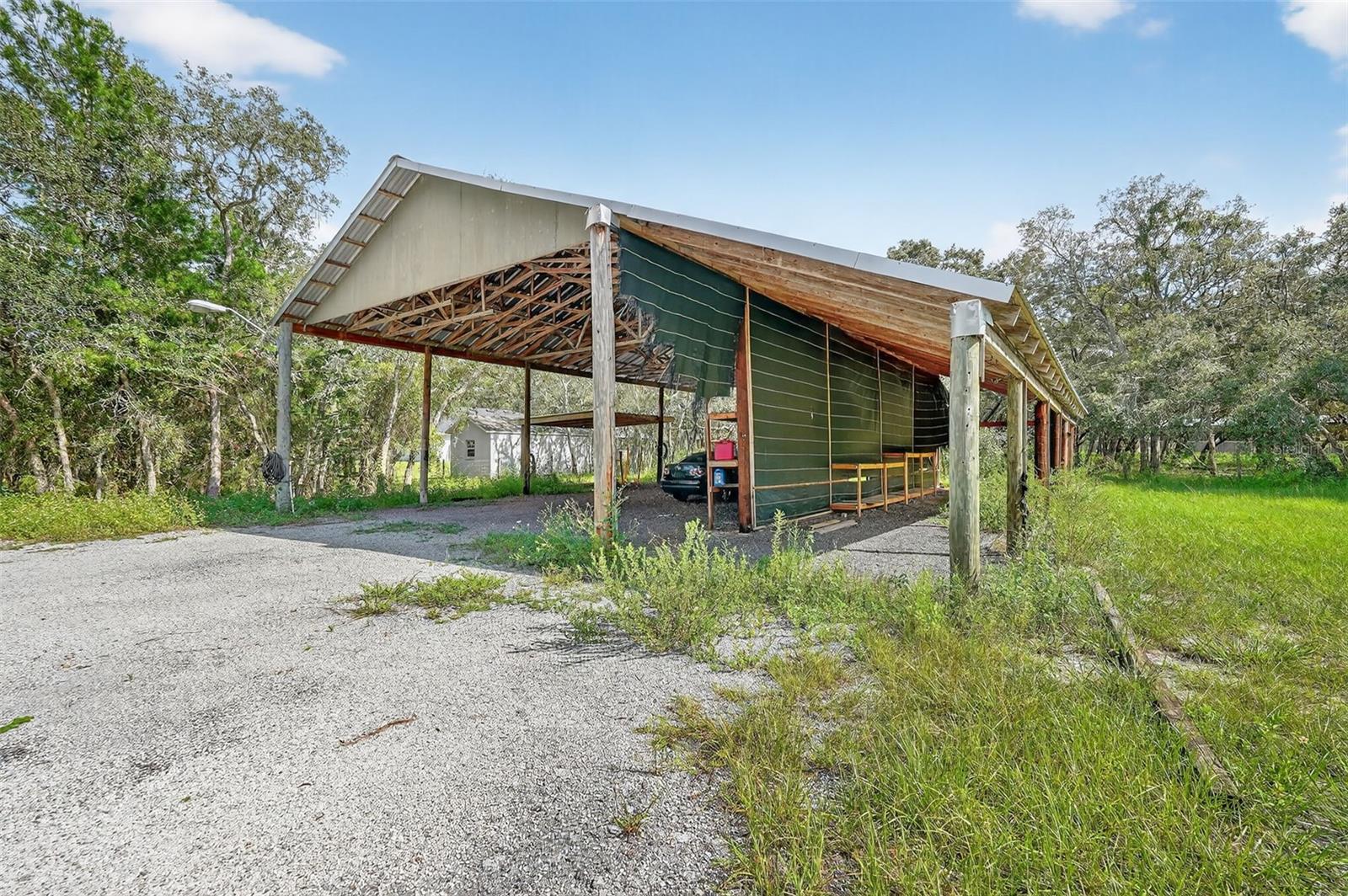 Oversized Carport/Parking Pad