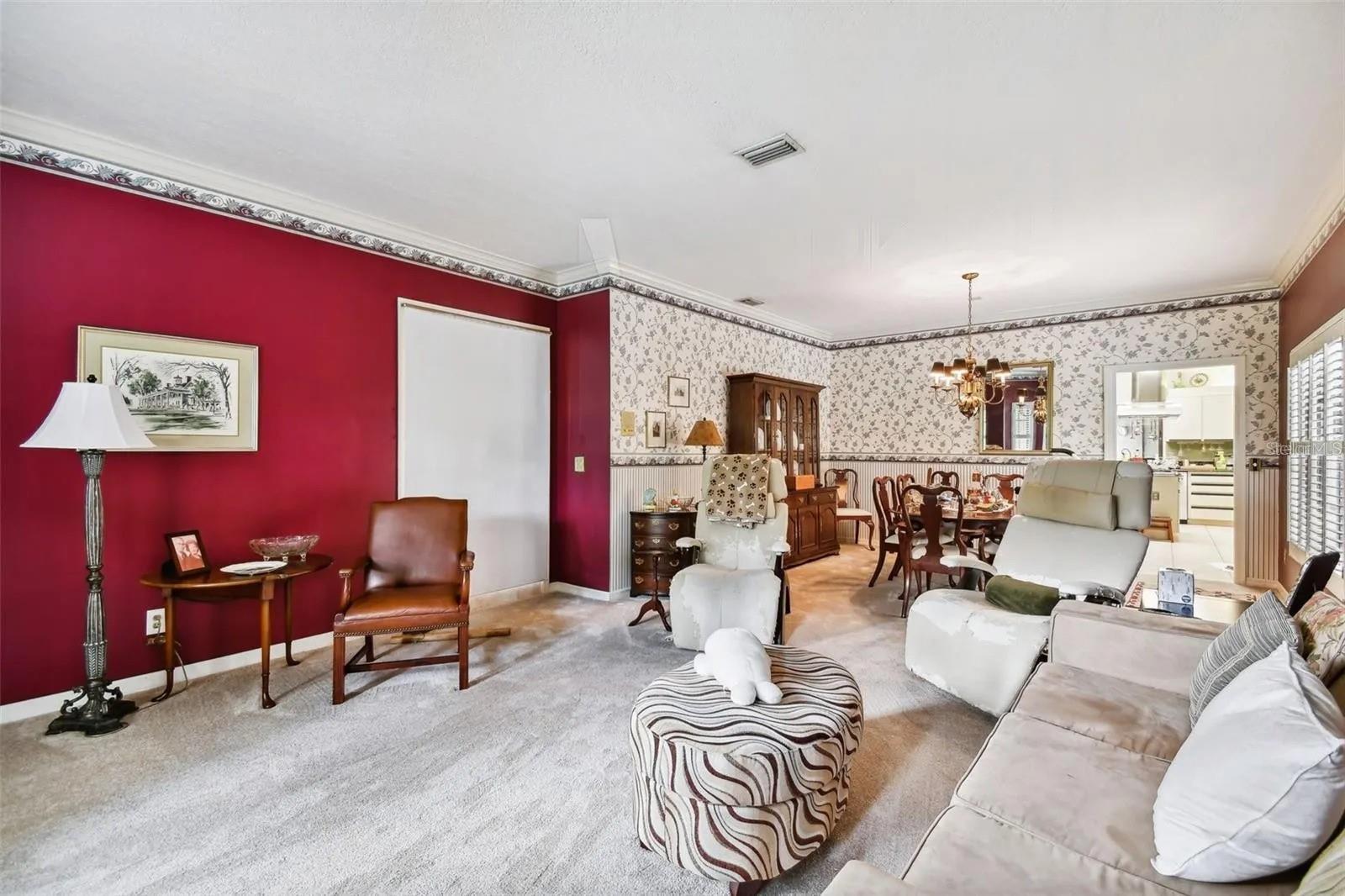 Living room - dining room, but can be a media or game room