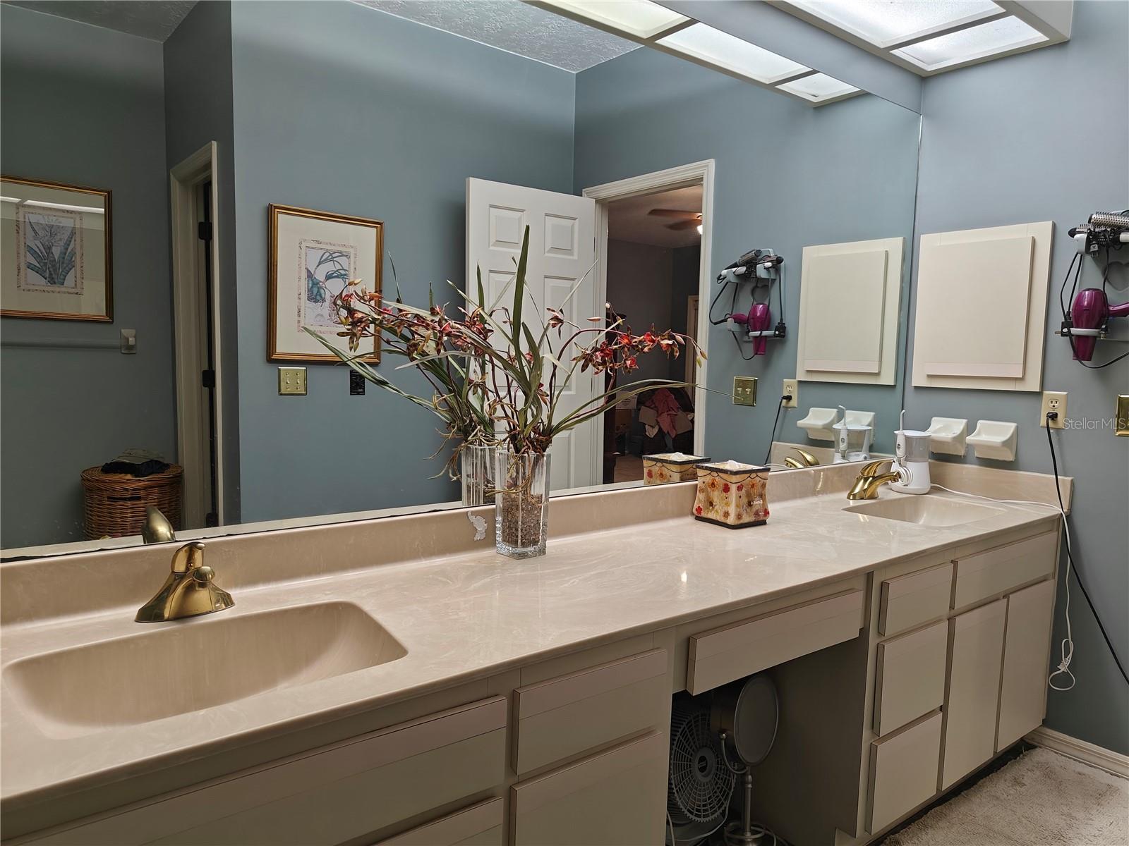 Main bath dual sinks