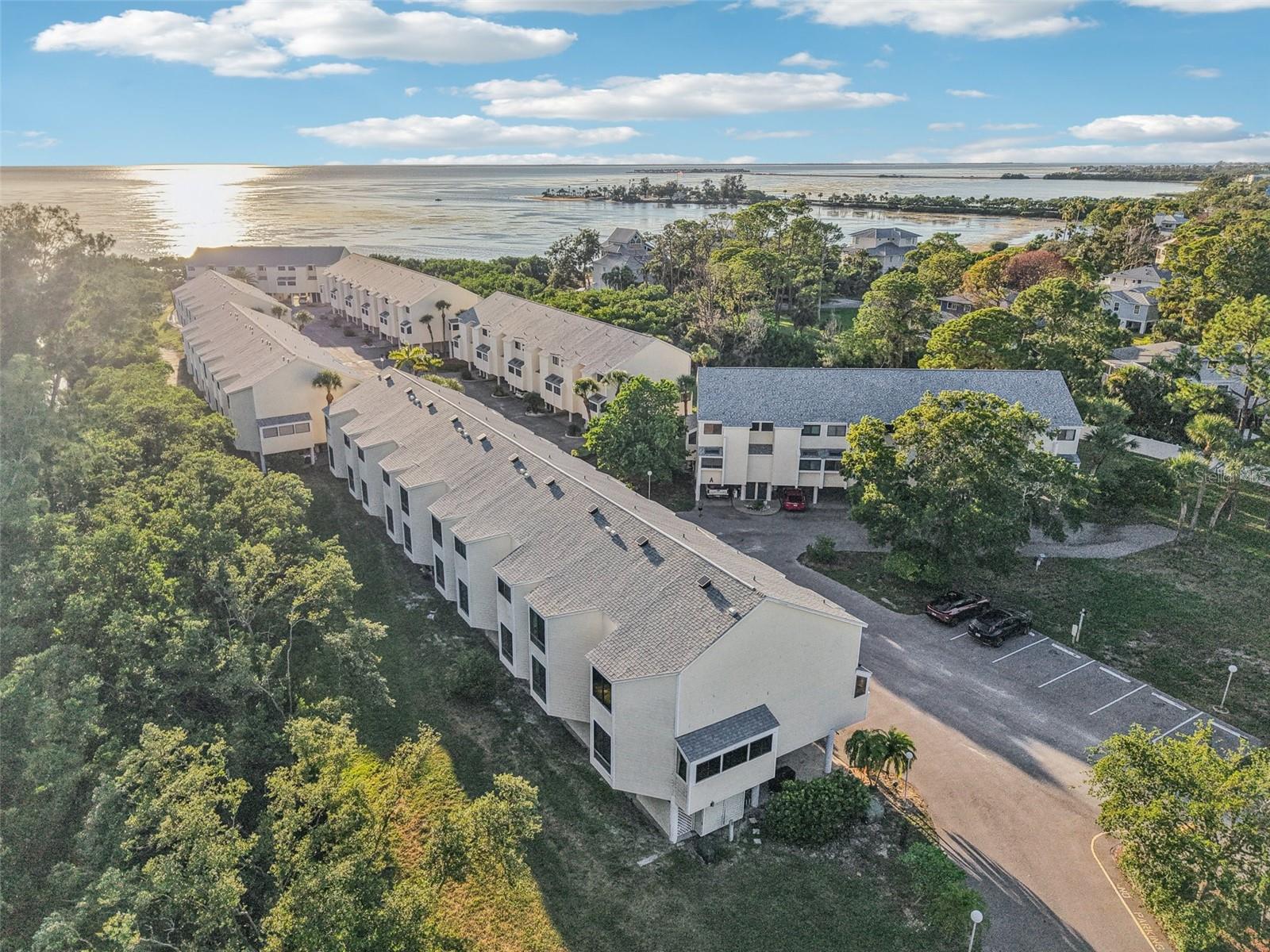 another angle of the aerial view of the community.