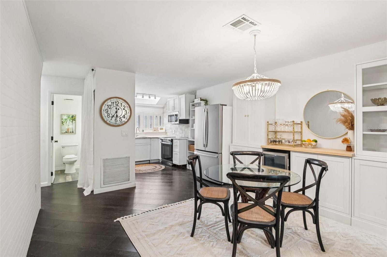 Gorgeous wood floors with updated kitchen.