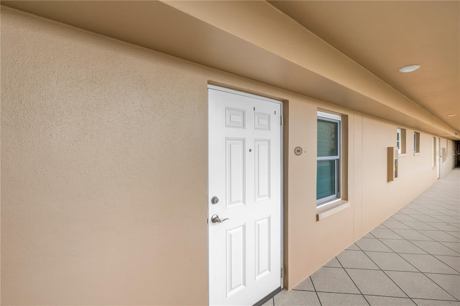 Condo Unt #203 Front  Door