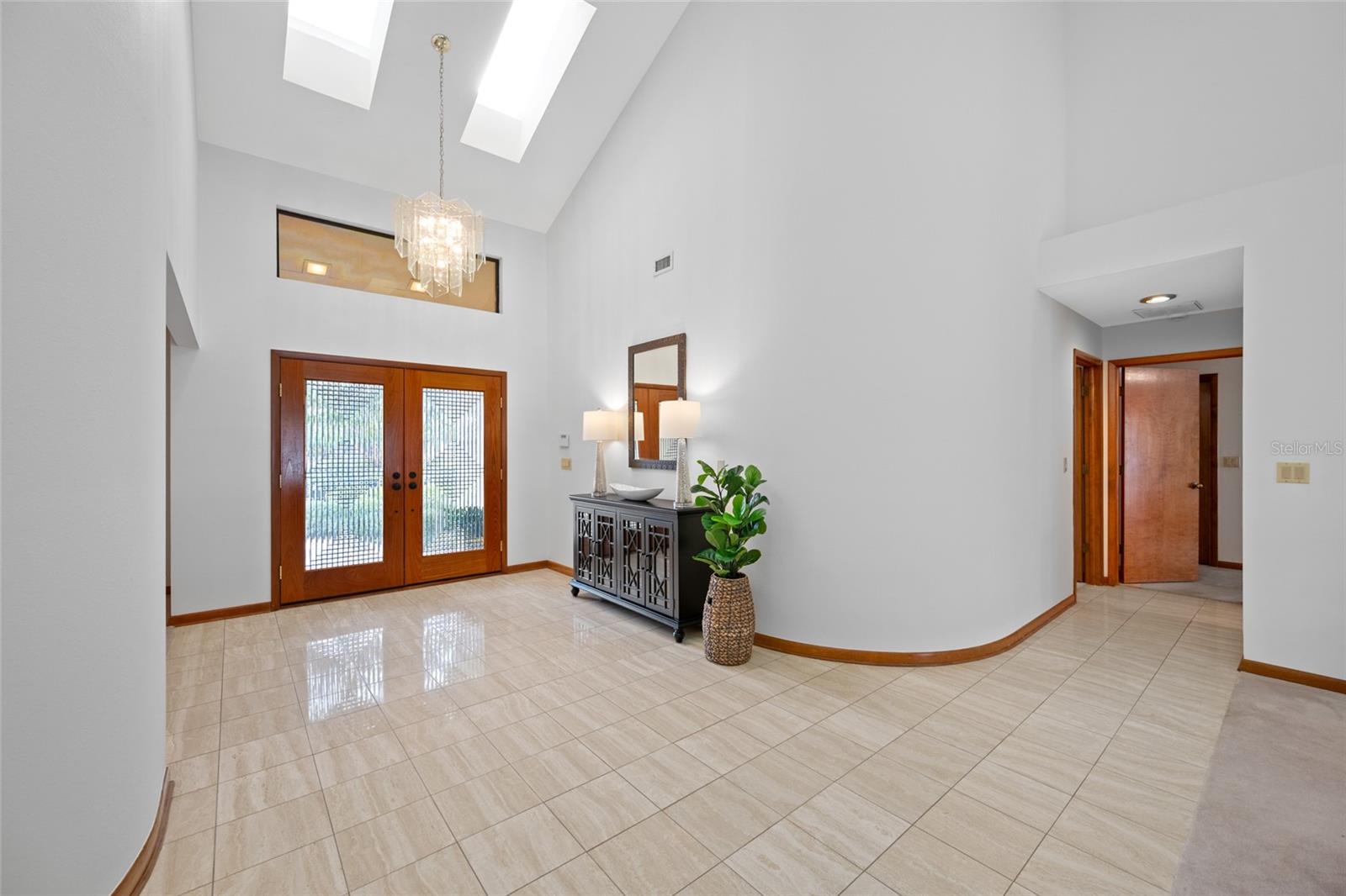 View back to front door